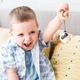 Колонка Bluetooth BauTech портативна з басом дитяча міні TWS Собака 42,5 х 45 мм Помаранчевий (1013-828-01) - зображення 4