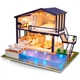 Кукольный дом BauTech Diy деревянный конструктор 3D Вилла и бассейном Черный (1013-852-00) - изображение 1