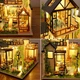 Ляльковий будинок BauTech Diy дерев'яний конструктор 3D Японський будиночок із садом Чорний (1013-853-00) - зображення 4