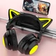 Ігрові навушники BauTech ZW-068 Bluetooth 5.0 RGB з котячими вушками Чорний (1013-854-00) - зображення 4