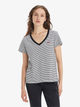 Футболка бавовняна жіноча Levi's Perfect Vneck 85341-0004 L Annalise Stripe (5400816655022) - зображення 3