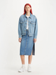 Spódnica ołówkowa damska jeansowa Levi's Side Slit Skirt A4711-0000 24 Niebieska (5401105466015) - obraz 3