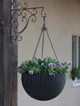 Горшок для растений Keter Rattan hanging sphere с цепочками 8.6 л Антрацит (7290106924499) - изображение 7