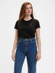 Футболка бавовняна жіноча Levi's Perfect Tee 39185-0008 XS Чорна (5400599010681) - зображення 1