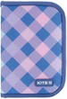 Пенал-книжка Kite Purple Chequer 20x14x3.9 см Фіолетовий (K24-622-3) - зображення 1