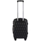 Чемодан маленький S+ на 4-ох колесах Wings White Eagle черный ручная кладь - 19000031 - изображение 3