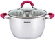 Кастрюля Pepper Begonia PR-1111-18 18 см 2.4 л (BP127017) - изображение 1