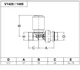 Кран-термостат прямой Carlo Poletti Srl БЕЛЫЙ корпус+штуцер Ø1/2" х 24-19 FIRST THERMO (V142511EF) - изображение 4