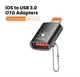 Адаптер перехідник OTG iOS iPhone iPad c USB флеш на Lightning айфон Чорний - изображение 1