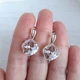 Шикарные серьги Hand Made с кристаллами Swarovski цвета Crystal Ignite - изображение 2