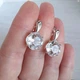 Шикарные серьги Hand Made с кристаллами Swarovski цвета Crystal Ignite - изображение 4