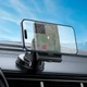 Тримач HOCO Precious magnetic wireless fast charging car holder HW20 (center console) чорний - зображення 8