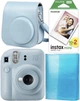 Набор Fujifilm INSTAX Mini 12 Pastel Blue Фотокамера моментальной печати / Картриджи 20 фото / Чехол / Альбом 64 фото Голубой - изображение 1