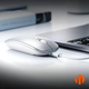 Мышь беспроводная INPHIC M1Pro с подключением USB 2.4ГГц + Bluetooth, аккумулятором, 2400 DPI, серебро - изображение 6