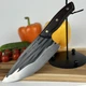 Универсальный кухонный нож шеф повара King Cary Santoku Kitchen 30.5 см нож топорик из нержавейки (2-2180) - изображение 1