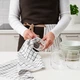Рушник кухонний IKEA RINNIG білий/темно-сірий з малюнком 45x60 см 204.763.46 - зображення 2