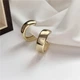 Широкі сережки-кільця "Chunky Hoops" Honey Fashion Accessories золотистий (12095) - изображение 3