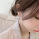 Перламутрові сережки-сердечка "Pearl Drops" Honey Fashion Accessories білий (12096) - изображение 2