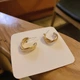 Серьги-полукольца гвоздики Honey Fashion Accessories золотистый (12-101) - изображение 1