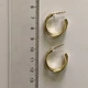 Серьги-полукольца гвоздики Honey Fashion Accessories золотистый (12-101) - изображение 7