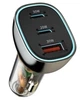Автомобільний зарядний пристрій WIWU PC700 (80W) / Type-C (PD/30W) + Type-C (PD/20W) + USB (QC3.0/30W) / підтримка швидкого заряджання / (black) - зображення 2