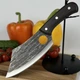 Универсальный кухонный нож шеф повара King Cary Santoku Kitchen 25 см нож топорик из нержавейки (2176) - изображение 1