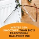 Набор шариковых ручек 24 шт BIC Cristal Xtra Smooth Черный (MS241-BLK) - изображение 4
