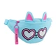 Сумка на пояс бананка дитяча Kite Sunny Cat, для дівчаток, блакитний (K24-2577-1) - зображення 1