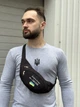 Сумки на пояс с принтом патриотическая Бананка через плечо сзади сетка Сумка бананка на грудь (В01300В-3) - изображение 2