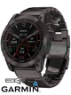 Титановые часы с фонарем и солнечной батареей Garmin Fenix 7Х Sapphire Solar DLC (010-02541-27) темно-серые с титановым ремешком - изображение 1
