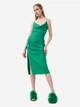 Платье вечернее миди летнее женское Missguided DD931150 36 Зеленое (KZ2000001496503) - изображение 3
