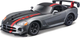 Metalowy model sportowe samochodu Bburago Dodge Viper Stripe Szaro-czerwony 1:24 (4893993014323) - obraz 2