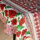Скатертина для обіднього або кухонного столу, тканина-рогожка, малюнок червоні маки з крестиком на сірому фоні (220см*150см). - зображення 5