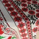 Скатертина для обіднього або кухонного столу, тканина-рогожка, малюнок червоні маки з крестиком на сірому фоні (220см*150см). - зображення 11