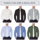 Галстук Bow Tie House белый оксфорд в трех размерах 10827LMS - изображение 6