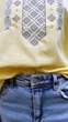 Вышиванка футболка женская с орнаментом 52 желтый FW1-Vysh-Zhovta-KR-52 Ladan - изображение 2
