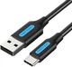 Кабель Vention USB to Type-C 3A Quick Charge 0.5 м Black (COKBD) - зображення 1