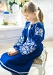 Сукня вишиванка дитяча Ластівка темно-синя 116 - изображение 1