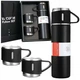 Набор термос 500 мл с 3 кружками Vacuum Bottle - изображение 1