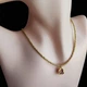 Чокер из ювелирного бисера с подвеской гранат (CH40) - изображение 2