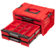 Ящик для інструментів Qbrick System PRO Drawer 3 Toolbox 2.0 Expert RED 450 x 310 x 244 мм, модульний, з висувними полицями - зображення 3