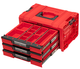 Ящик для інструментів Qbrick System PRO Drawer 3 Toolbox 2.0 Expert RED 450 x 310 x 244 мм, модульний, з висувними полицями - зображення 4