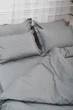 Комплект постельного белья Moon&Star Двуспальный 175х210 см Gray Satin Stripe (MS-820003645) - изображение 3