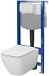 Инсталляция CERSANIT Aqua 50 PNEU QF + подвесной унитаз Virgo CleanOn Rimless с сиденьем Soft Close дюропласт S701-806 - изображение 1