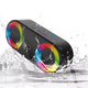 Портативная колонка BKK K215 2x5W с RGB подсветкой Black - изображение 8