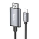 Кабель Hoco HD on-screen cable iP to HDTV UA27 1080p 2 м Metal-Grey - зображення 1