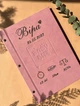 Первый альбом малыша с индивидуальными надписями "Baby book", детский фотоальбом на украинском, цвет пудра - изображение 2