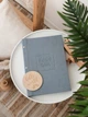 Детский фотоальбом с индивидуальными надписями "Baby book", первый альбом малыша на украинском, цвет серый - изображение 3