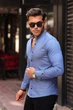 Сорочка джинсова стійка Trend Collection 18307-3 Індіго (INDIGO) M - зображення 9