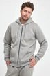 Кофта на замке спортивная флис Trend Collection 6164 светло-серый (BOYALI GRI) 2XL - изображение 3